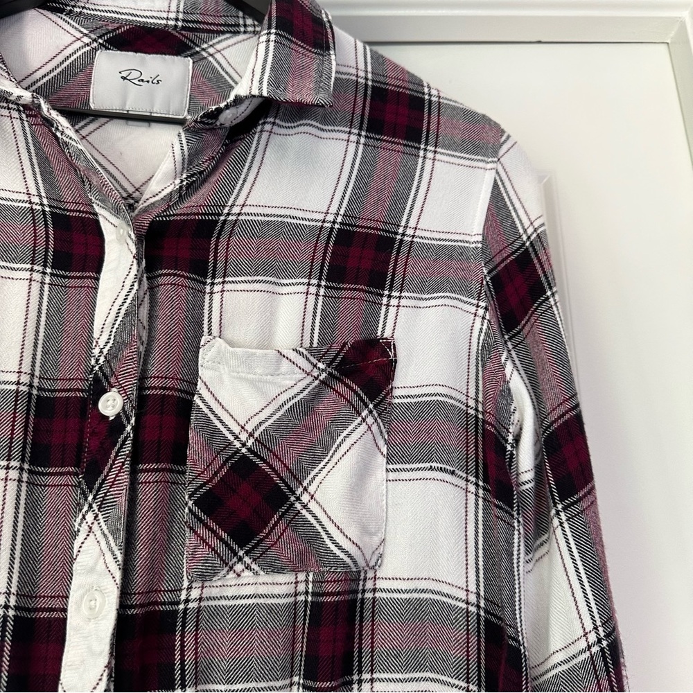 Rails Hunter Plaid Button-Up Shirt - Size S - Picture 10 of 10